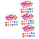 BESTonZON 400 Pcs Ocean Ball Crush Proof Pit Outdoor Swimming Pool Trampoline Play Balls Heart-shaped Swimming Toys Crush Proof Play Ball Star Pit Balls Soft Salad Bowl Plastic Baby Taste