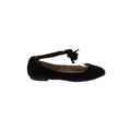 Jessica Simpson Flats: Slip On Wedge Casual Black Print Shoes - Women's Size 7 1/2 - Almond Toe