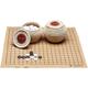 Chess board chess Go Game Set, with Single Convex Ceramic Stones and Raffia Go Can Bowls Go Board Chess Go Game Board, Gifts for Mens and Teens Ceramic Stones) (Color : Ceramic Stones)
