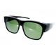 Ofar - Fit Over Unisex Goggles Glossy Black VZ0053A Polarised Lens Green Multicolour One Size, multicoloured, One Size