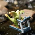 Figurine d'animal de dinosaure mignon dragon sportif décoration britannique pour la maison et le
