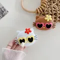 Sanurgente-Étui pour écouteurs en silicone Hello Kitty lunettes de soleil housse de protection