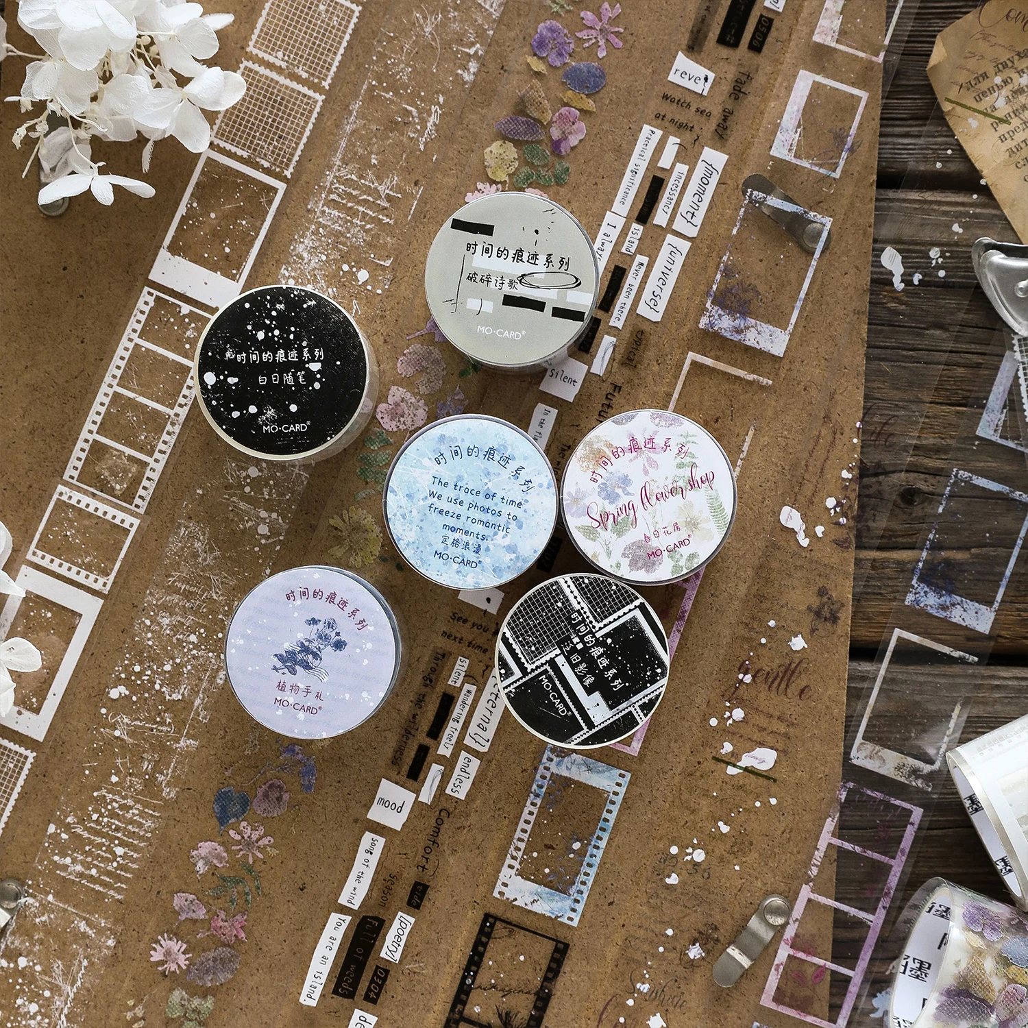 Étiquettes autocollantes Washi en PET, 25mm x 2m, 1 pièce, matériel décoratif pour bricolage, Scrapbooking, fait à la main, fournitures de papeterie pour journal indésirable