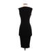 Forever 21 Casual Dress - Midi Crew Neck Sleeveless: Black Print Dresses - Women's Size Small