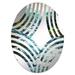 Design Art Usa Map River Reverie I - Baptist Fan Decorative Mirror|Oval, Crystal | 29.5 H x 19.6 W x 0.24 D in | Wayfair MIR121798-O20-30
