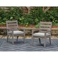 Signature Design by Ashley Hillside Barn Outdoor Dining Chair - Set Of 2 Plastic/Resin in Brown | 36.75 H x 20.5 W x 27 D in | Wayfair P564-601