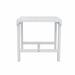 Red Barrel Studio® Wooden Outdoor Side Table Wood in White | Wayfair 313ABA90D7524CF8AFBC2E52F66BDB88