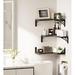 17 Stories Elmwood 3 Piece Corner Shelf Wood in Black | 4.3 H x 16.5 W x 12 D in | Wayfair A8B0C6564E41424E92DF8AC11F4D43BF