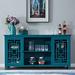 Winston Porter Rikhia 60.04" Sideboard Wood in Blue/Brown | 30.87 H x 60.04 W x 15.67 D in | Wayfair B88EC87676274B09BFAA726D48E32ACE