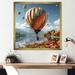 Ebern Designs A Fantasy Art Depiction of Hot Air Balloons I - Print on Canvas Canvas, Cotton in White | 36 H x 36 W x 1.5 D in | Wayfair