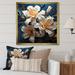 Winston Porter Noir Intrigue Irises Dream I On Canvas Print Canvas, Cotton in White | 36 H x 36 W x 1.5 D in | Wayfair