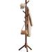 George Oliver Koyali Solid Wood Freestanding 8 - Hook Coat Rack Wood in Brown | 68.9 H x 19.7 W x 19.7 D in | Wayfair