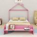 Winston Porter Southwold Platform Storage Bed Wood in Pink | 60 H x 56.9 W x 86.7 D in | Wayfair 36689DD2696E4AF6A28CC6A57DB20725