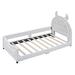 Winston Porter Hephzibah Twin Daybed Upholstered in White | 46.1 H x 41.3 W x 78.7 D in | Wayfair EA41DF4E6CDD46C9AF803ECF040A5B5E