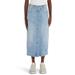 Cotton Denim Midi Skirt