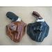 Azula OWB Leather 2 Slot Pancake Belt Holster for Taurus 85 Polymer .38 Poly 5 Shot TAN RH
