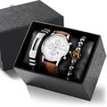 Montre à Quartz pour Hommes Analogique Quartz Rétro Casual Classique Chronographe Alliage Cuir Thème Classique Thème Vintage