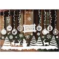 Autocollants en verre de noël, autocollants flocon de neige, décorations de fenêtre, autocollants de fenêtre sans trace