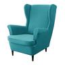 stretch wingback chair cover wing chair slipcovers with seat cushion cover spandex velvet wingback chair cover for ikea strandmon chair