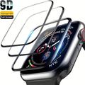 [Paquet de 2] Suivre Protection Ecran Compatible avec Apple Watch Ultra 49mm Series 8 7 41mm 45mm Series 6 5 4 SE 40mm 44mm Series 3 2 1 38mm 42mm Couverture maximale Sensible au toucher Sans Bulle