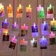 LED photo clip guirlandes lumineuses 20clips 2/3/5m photo affichage lumières étanche décoration pour chambre dortoir fête mariage anniversaire noël décoration alimenté par batterie ou usb