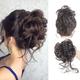 griffe chignon désordonné morceaux de cheveux clip ondulé cheveux bouclés chignon clip dans les postiches chignon ébouriffé beignet chignon synthétique faux cheveux queue de cheval pour femmes filles