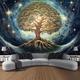 arbre de vie 3d tenture tapisserie hippie mur art grande tapisserie murale décor photographie toile de fond couverture rideau maison chambre salon décoration