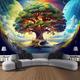 arbre de vie 3d tenture tapisserie hippie mur art grande tapisserie murale décor photographie toile de fond couverture rideau maison chambre salon décoration