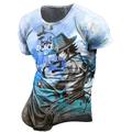 One Piece Portgas·D· As Manches Ajustées Anime Dessin Animé Animé 3D Classique Style de rue Pour Couple Homme Femme Adulte Impression 3D