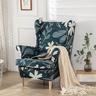 stretch wingback chair cover wing chair slipcovers with seat cushion cover spandex jacquard wingback chair cover for ikea strandmon chair