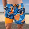 Homme Surf Boardshort Short de bain Sortie Fin de semaine Respirable Séchage rapide Cordon Taille elastique Avec poches Bloc de couleur Court Justaucorps gymnastiques Décontractées Tenues de Sport