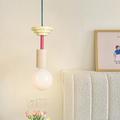 LED pendentif lumière bois suspension lampe simple café restaurant bar pendentif lumière métal plafonnier pour chambre chambre d'enfant 110-240v