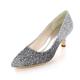 Femme Chaussures à Talons Escarpins Chaussures bling-bling Chaussures scintillantes Mariage Soirée Bloc de couleur Talons de mariage Eté Talon de chaton Talon Bas Bout pointu Elégant Luxueux