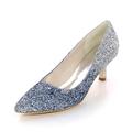 Femme Chaussures à Talons Escarpins Chaussures bling-bling Chaussures scintillantes Mariage Soirée Bloc de couleur Talons de mariage Eté Talon de chaton Talon Bas Bout pointu Elégant Luxueux