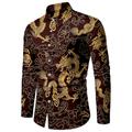 hommes or bronzant camisa chemises sociales robe slim fit nouvelle chemise rayée à manches longues pour hommes chemises streetwear club party chemises à motifs