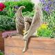 statue de fée, artisanat de statue d'ange de chagrin, angle d'amour blanc pur avec des ornements de sculpture d'ailes, pour la décoration de la maison chambre bureau table de jardin