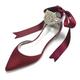 Femme Chaussures de mariage Chaussures habillées Grandes Tailles Chaussures blanches Mariage Soirée Couleur Pleine Appartements de mariage Chaussures de mariée Chaussures de demoiselle d'honneur Eté