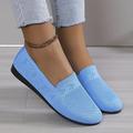 Femme Ballerines Slip-Ons Chaussures de confort du quotidien Couleur unie Hiver Talon Plat Bout rond Mode Décontractées Confort Marche Tissage Volant Mocassins Gris foncé Noir Jaune