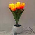 led tulips veilleuse lampe de table tulipes fleur lampe de table usb rechargeable tulipes lampe lumières fleur artificielle veilleuse led tulipes veilleuse simulation fleur lampe de table