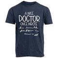 chemise graphique pour hommes lettre noir gris clair bleu foncé tee-shirt en coton mélangé sport classique à manches courtes confortable en plein air t-shirt sans réponse anniversaire sage médecin