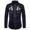 Homme Imprimés Photos Instrument de musique Chemise Chemise Western Chemise de cow-boy manche longue Sportif Mode Vêtement de rue Extérieur du quotidien Automne hiver Col rabattu Imprimer Bouton bas