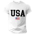 drapeau national des états-unis t-shirt en coton graphique pour hommes sport chemise décontractée classique à manches courtes t-shirt confortable sport vacances en plein air vêtements de créateur de