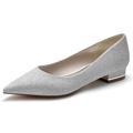 Femme Chaussures de mariage Chaussures habillées Mariage Soirée du quotidien Appartements de mariage Chaussures de mariée Chaussures de demoiselle d'honneur Talon Plat Bout pointu Elégant Mode