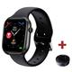 696 X9 Montre intelligente 2.02 pouce Montre intelligente avec bracelet Bluetooth Podomètre Rappel d'Appel Moniteur de Fréquence Cardiaque Compatible avec Android iOS Femme Hommes Mode Mains-Libres