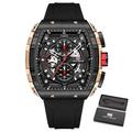 Montre de sport à quartz MINI FOCUS pour hommes chronographe calendrier lumineux montre militaire pour hommes marque de luxe bracelet en silicone étanche