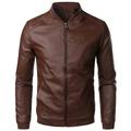 Veste légère de randonnée pour hommes veste en similicuir printemps automne veste de motard manteau haut pu vestes de moto lâche streetwear vêtements d'extérieur