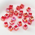 30 pièces cube carré à facettes perles de cristal tchèque en vrac perles artisanales Vente en gros en vrac pour la fabrication de bijoux bricolage