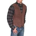 Rétro Vintage 18ème siècle 19ème siècle Gilet Gilet en daim Cowboy de l'Ouest Homme Casual Quotidien Gilet