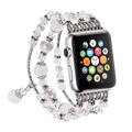 Bracelet de Montre pour Apple Watch Série 8 7 6 5 4 3 2 1 SE Ultra 49mm 45mm 44mm 42mm 41mm 40mm 38mm Acier Inoxydable Perles Remplacement Sangle Homme Perlé Bijoux Bracelet Bracelet