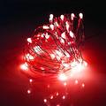 led string lights 5m 50leds fée fil de cuivre lumières pour jardin patio étanche usb blanc chaud blanc rouge cuttable party décoratif 5v ip65